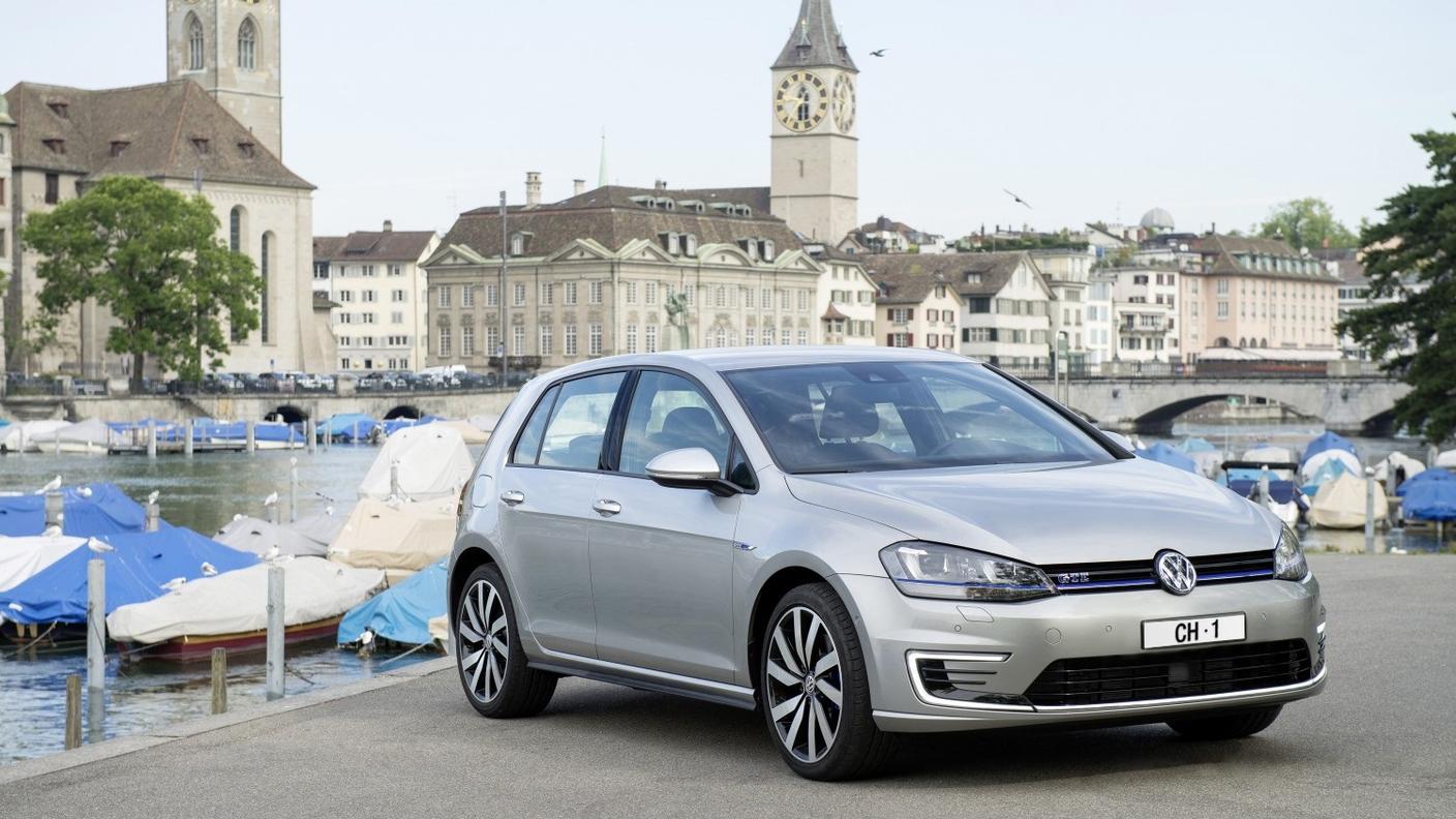 La Golf qui nella nuova versione GTE con motore ibrido plug-in