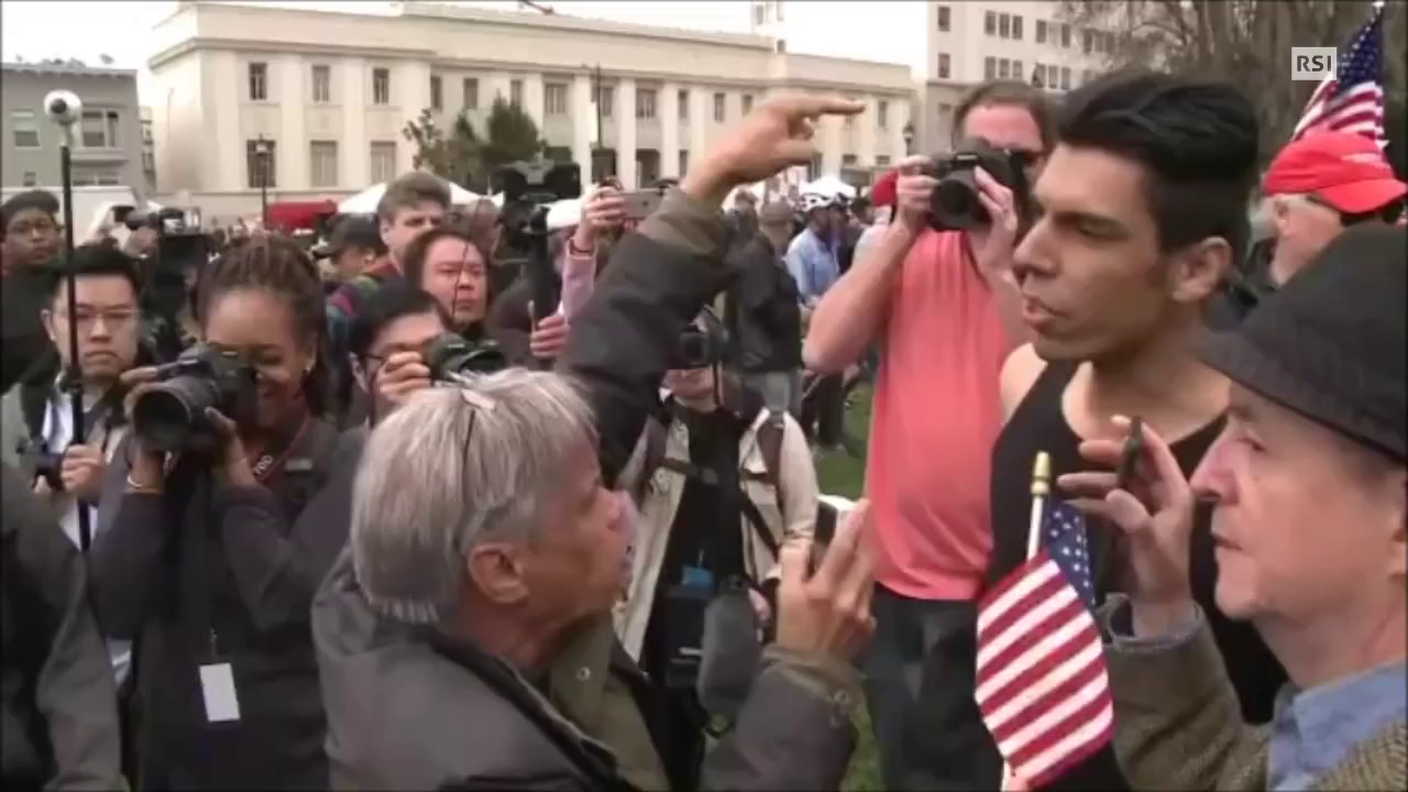 Gli scontri a Berkeley, in California (EBU)