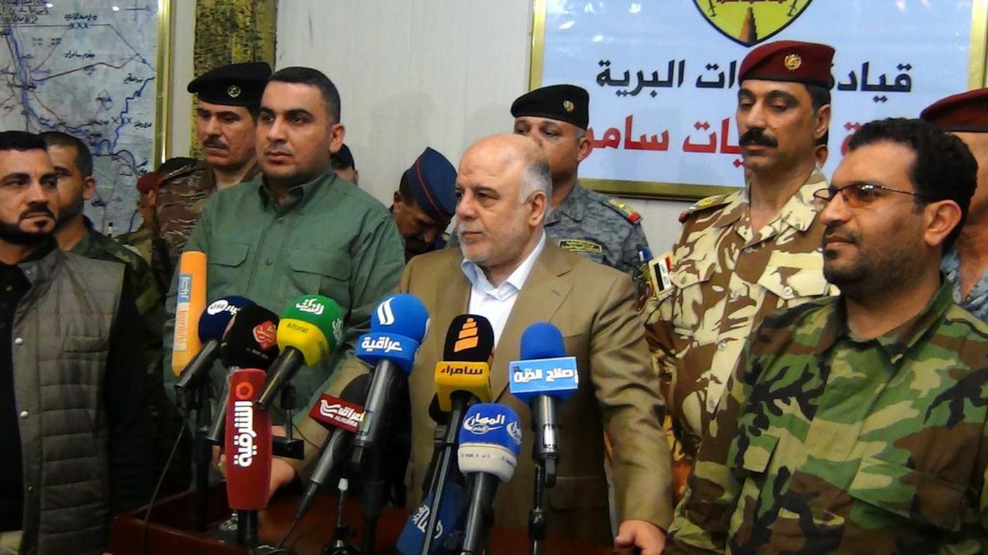 Il premier, lo sciita Haider al Abadi, annuncia l'attacco dalla vicina Samarra