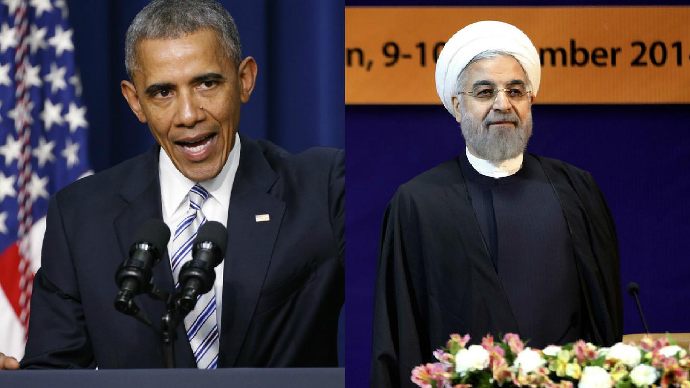 Il presidente statunitense Barack Obama (s) e l'omologo iraniano Hassan Rouhani 