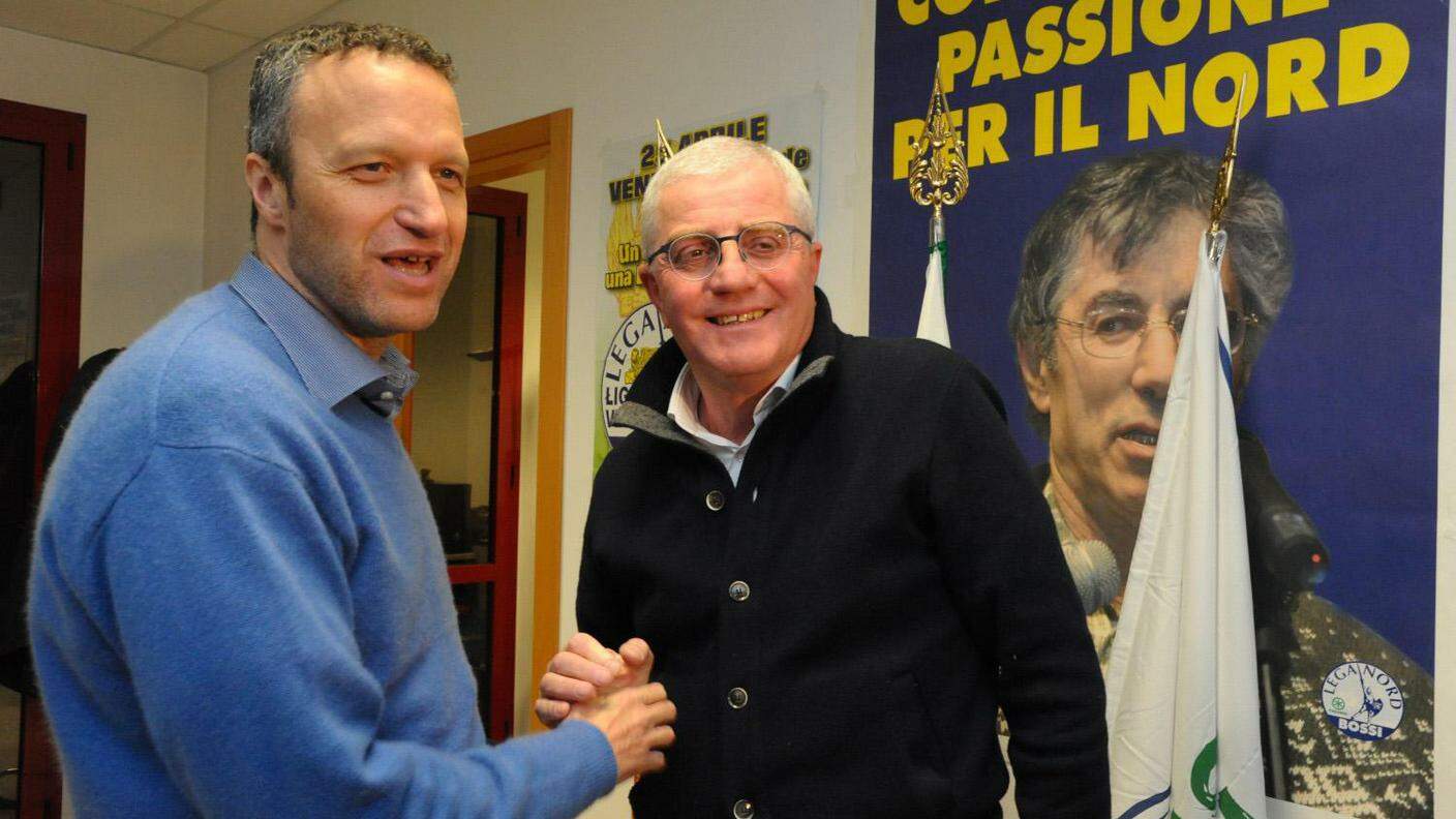 Flavio Tosi con Giampaolo Dozzo, il commissario impostogli dalla Lega Nord