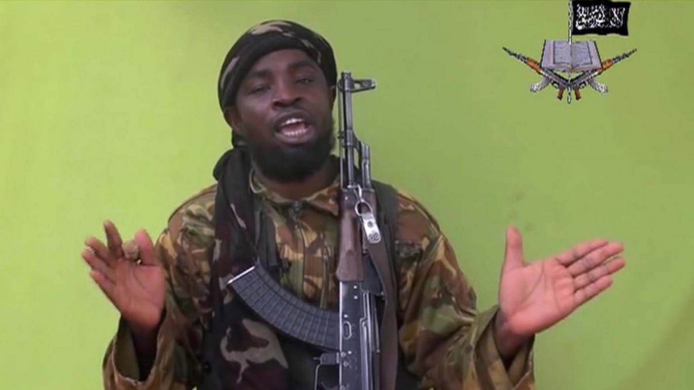 Il leader Abubakar Shekau in un recente video