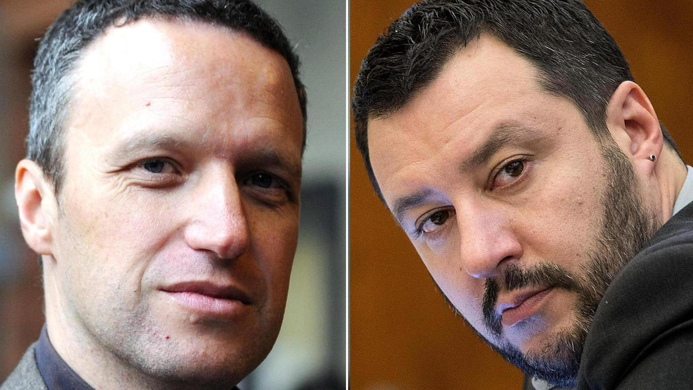 Flavio Tosi (a sinistra) e Matteo Salvini: i due protagonisti del duello in casa leghista