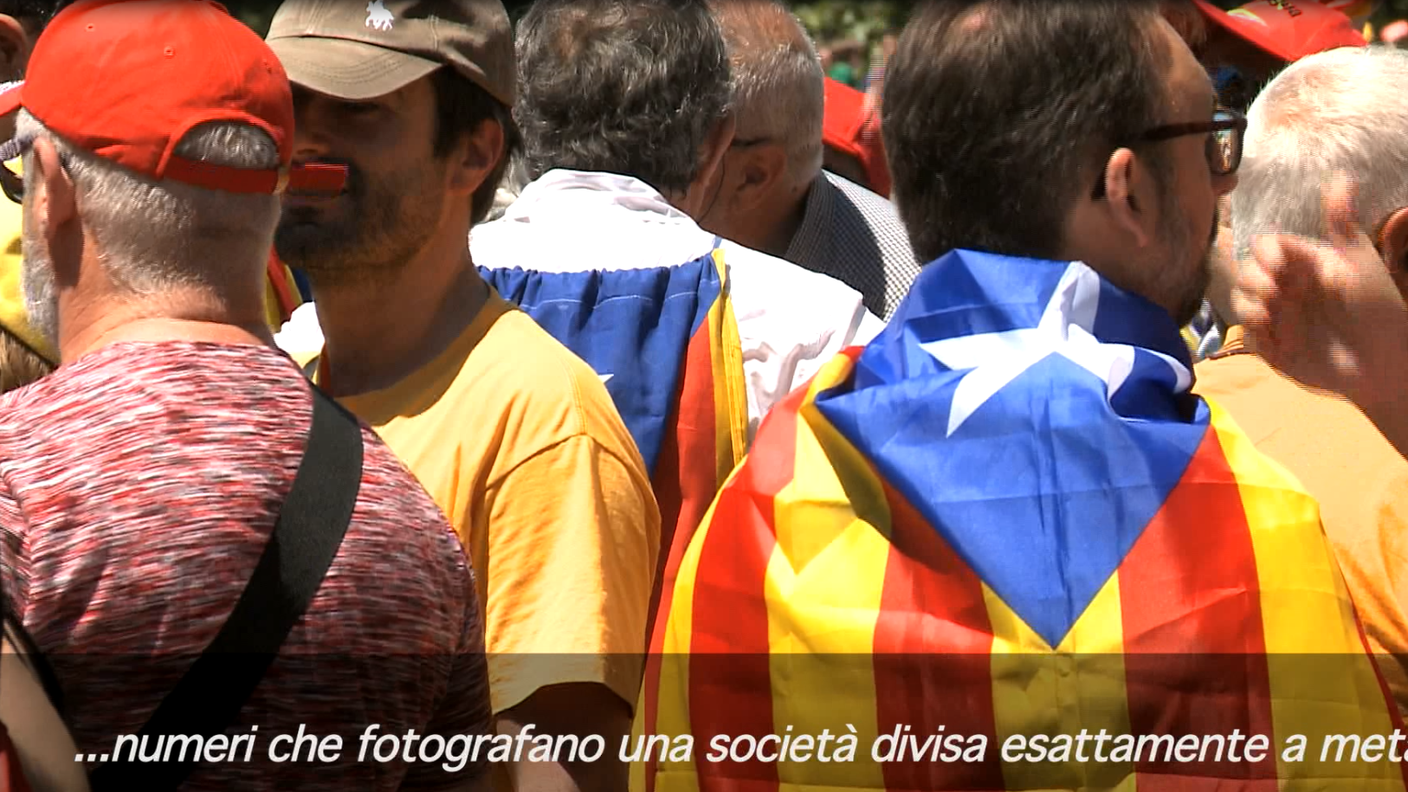 Società catalana divisa a metà