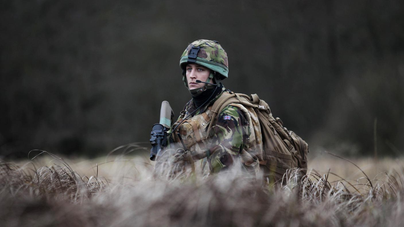 Un fuciliere britannico della Commando Brigade (foto d'archivio)