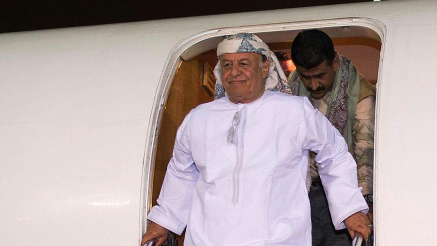 L'arrivo a Riad di Hadi