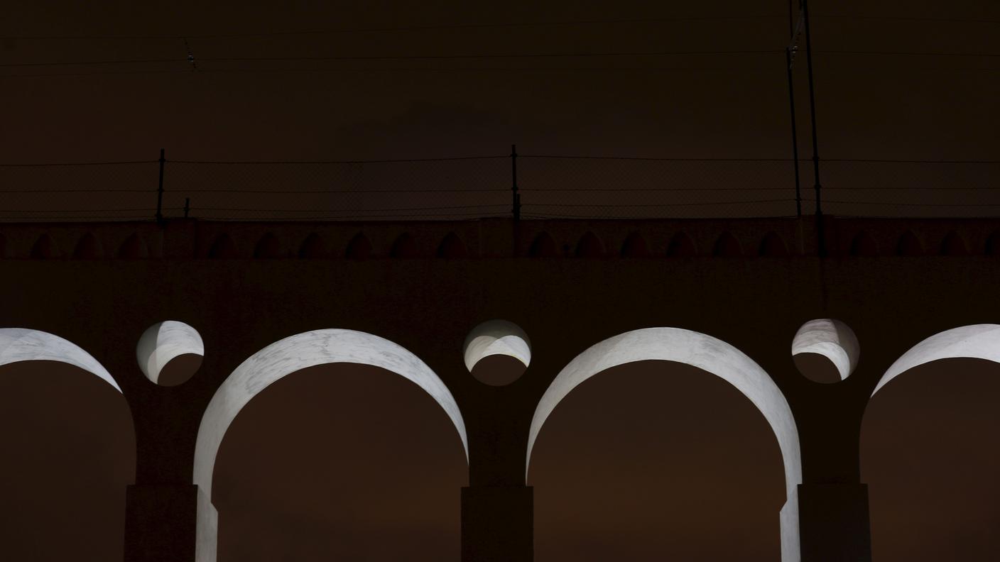 L' acquedotto Arcos Da Lapa a Rio de Janeiro