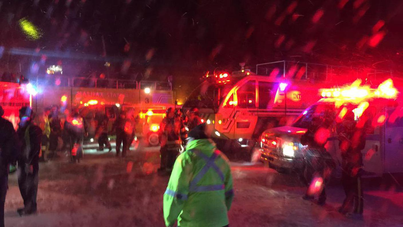 Un'immagine scattata all'aeroporto di Halifax