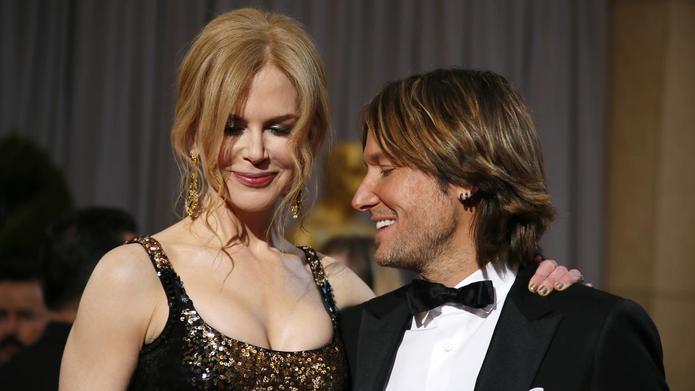 Nicole Kidman con il marito Keith Urban