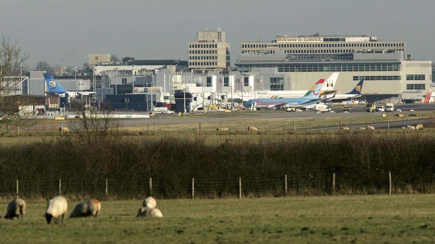 La zona circostante l'aeroporto di Gatwick