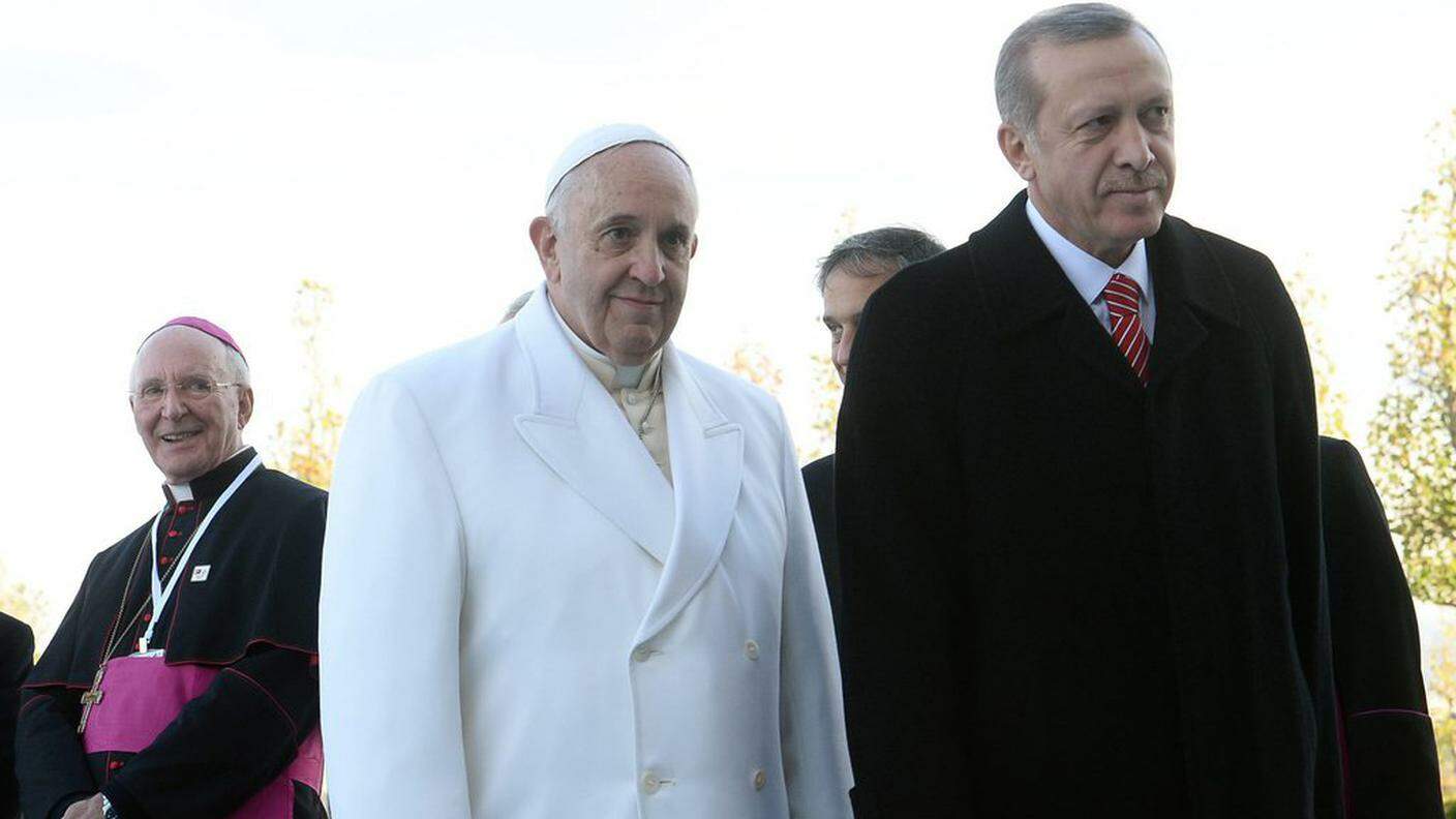 Erdogan lo scorso novembre durante la visita del Papa ad Ankara