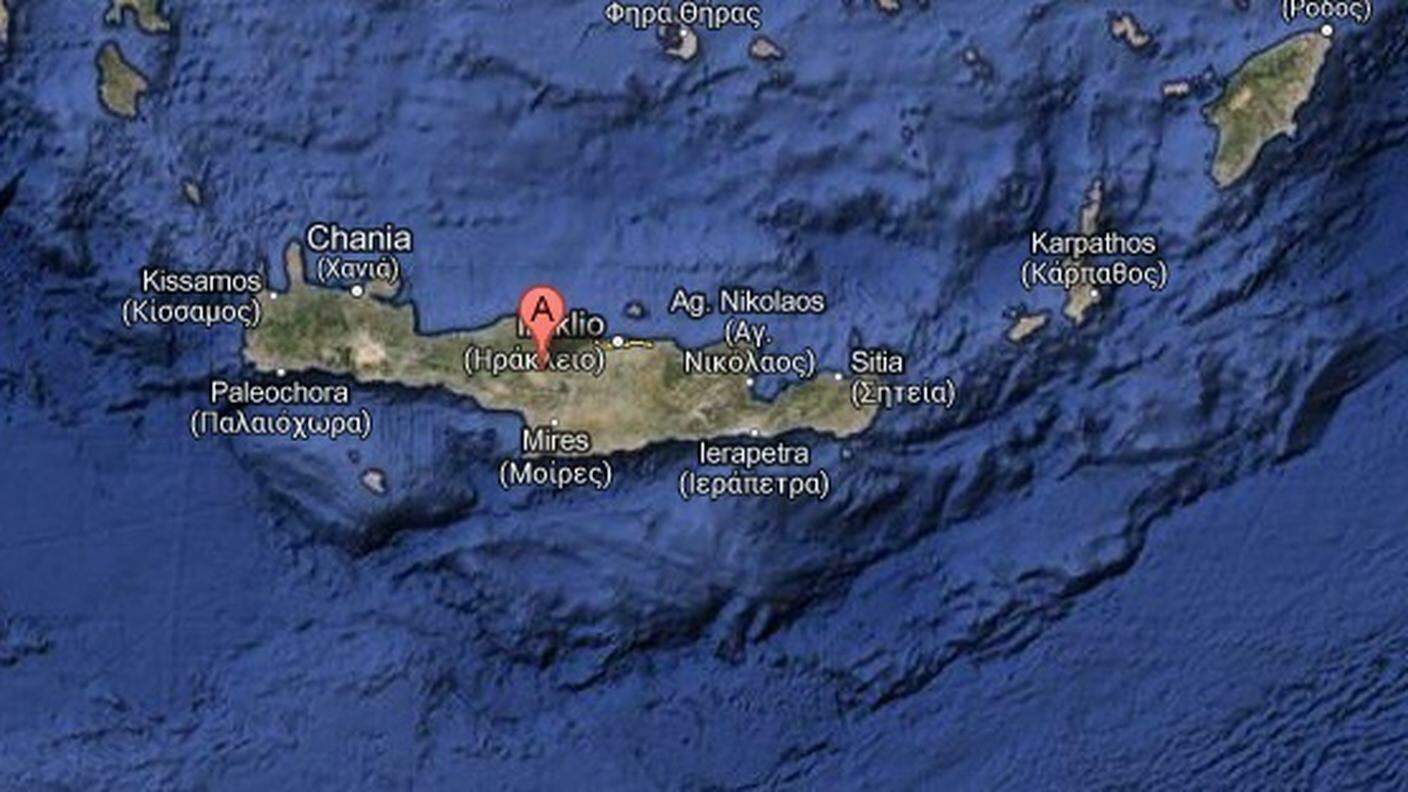 L'isola di Creta da Google maps