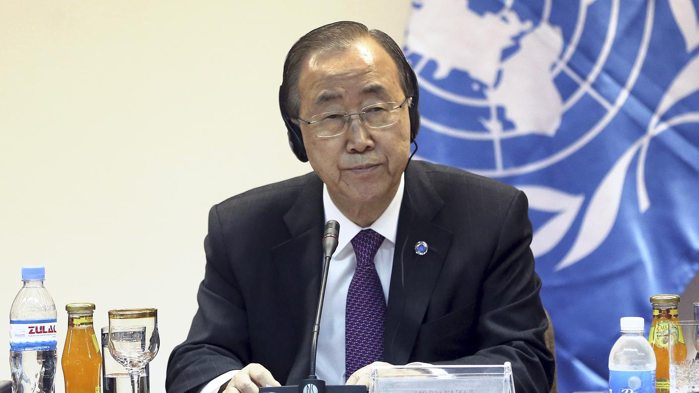 Il segretario generale dell'ONU, Ban Ki-moon