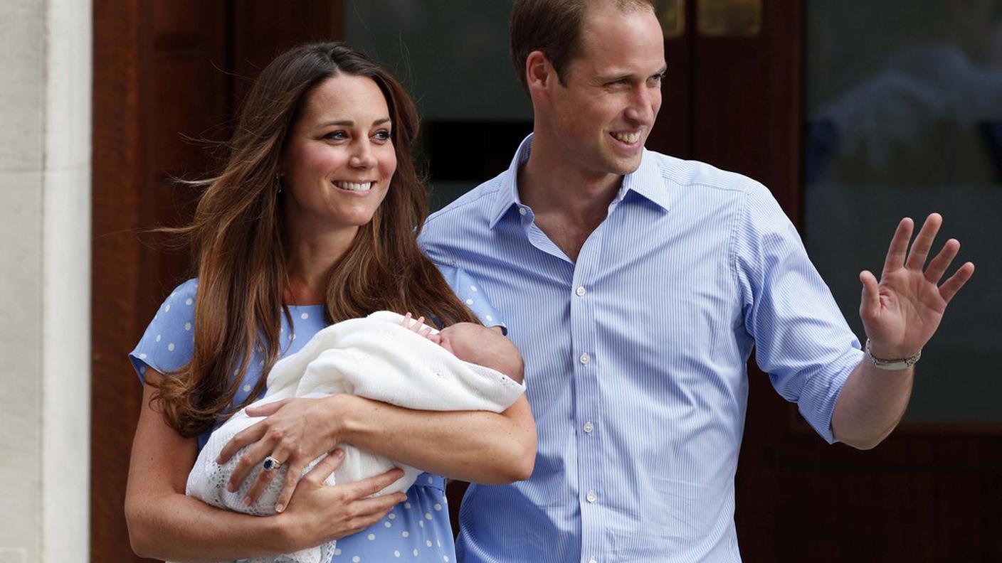 I duchi di Cambridge con il loro primogenito George