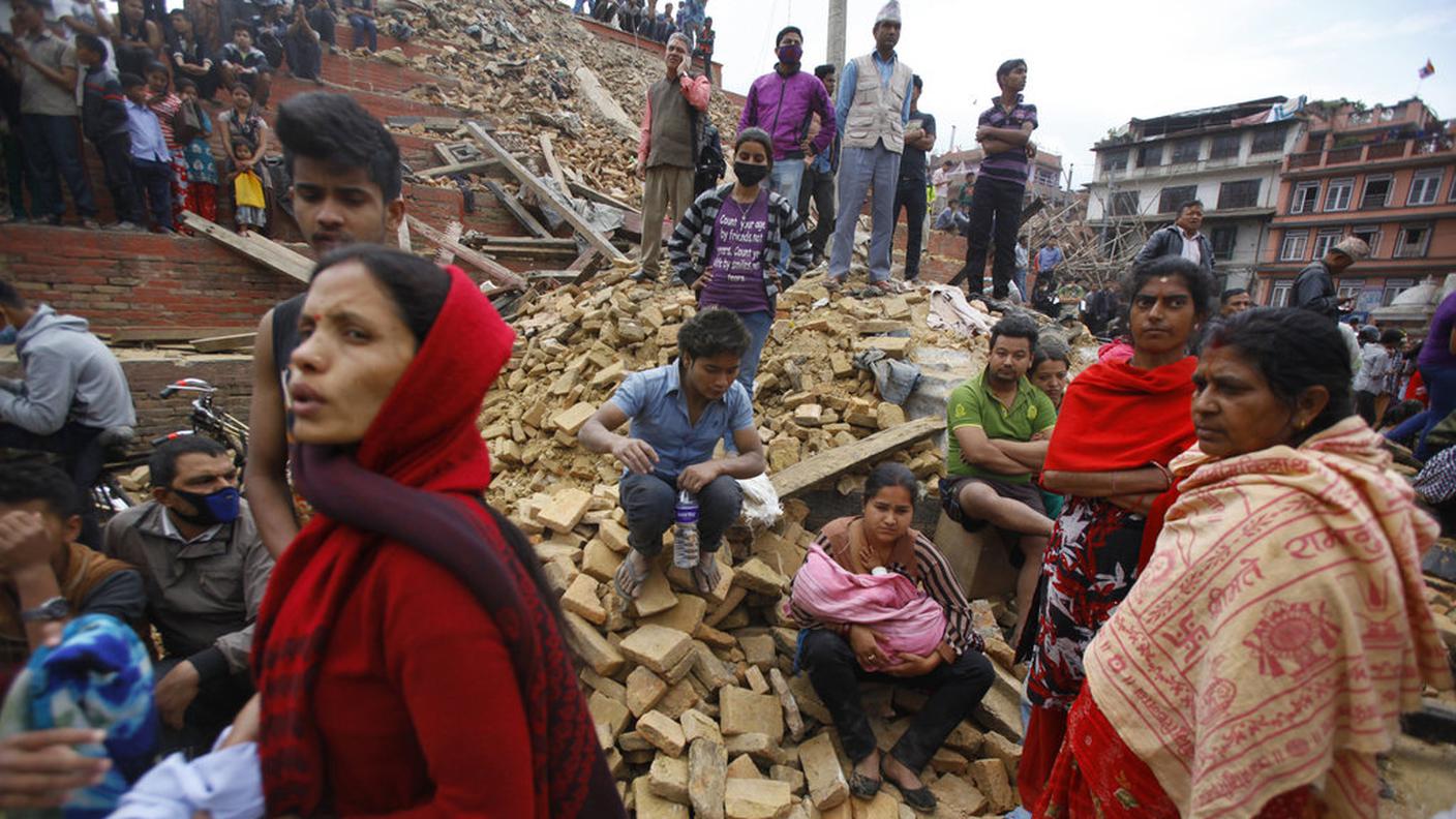 Un'immagine scattata nella capitale Kathmandu