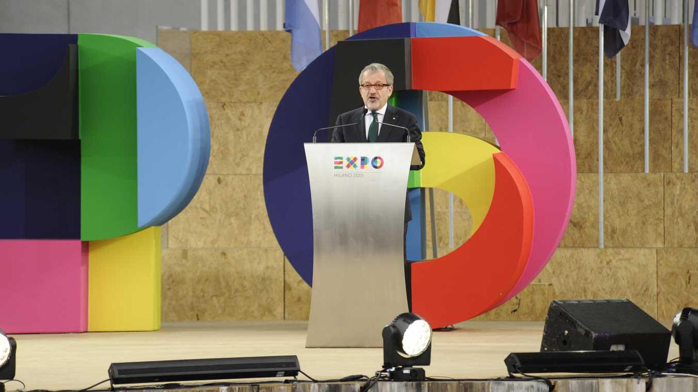 Il presidente della regione Lombardia Roberto Maroni