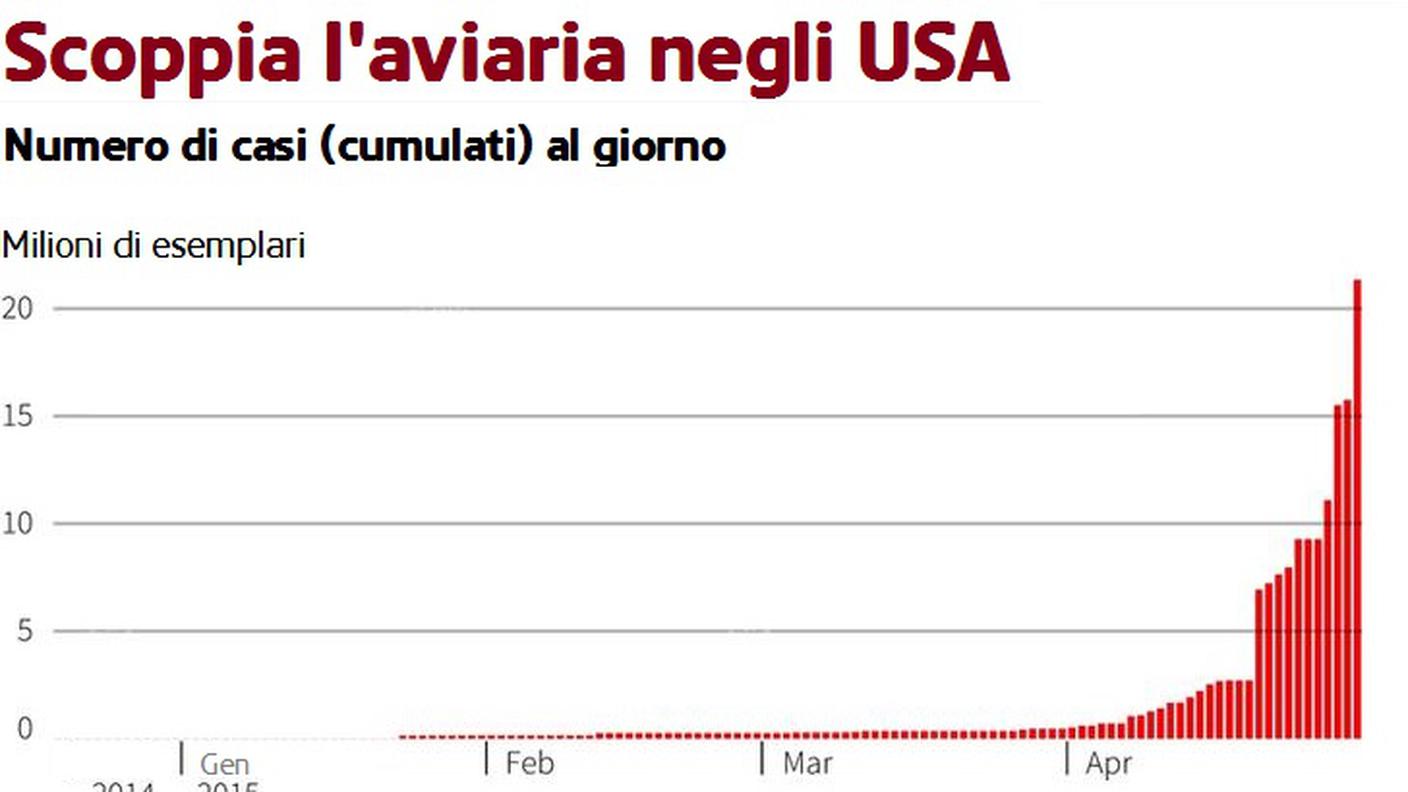 Scoppia l'aviaria negli USA