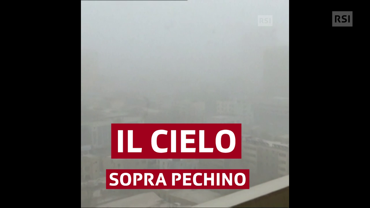Nube di sabbia sulla Cina
