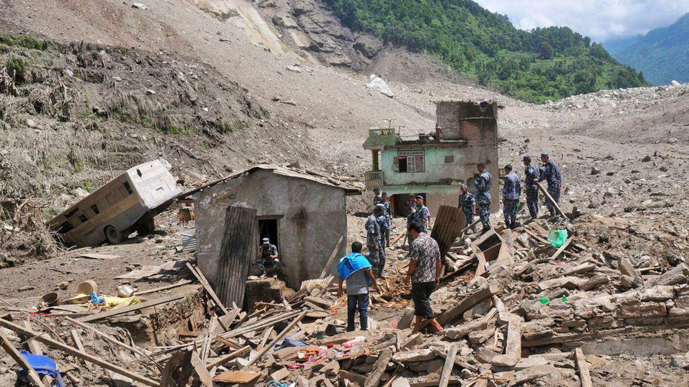 Devastazione nella regione di Sindhupalchowk