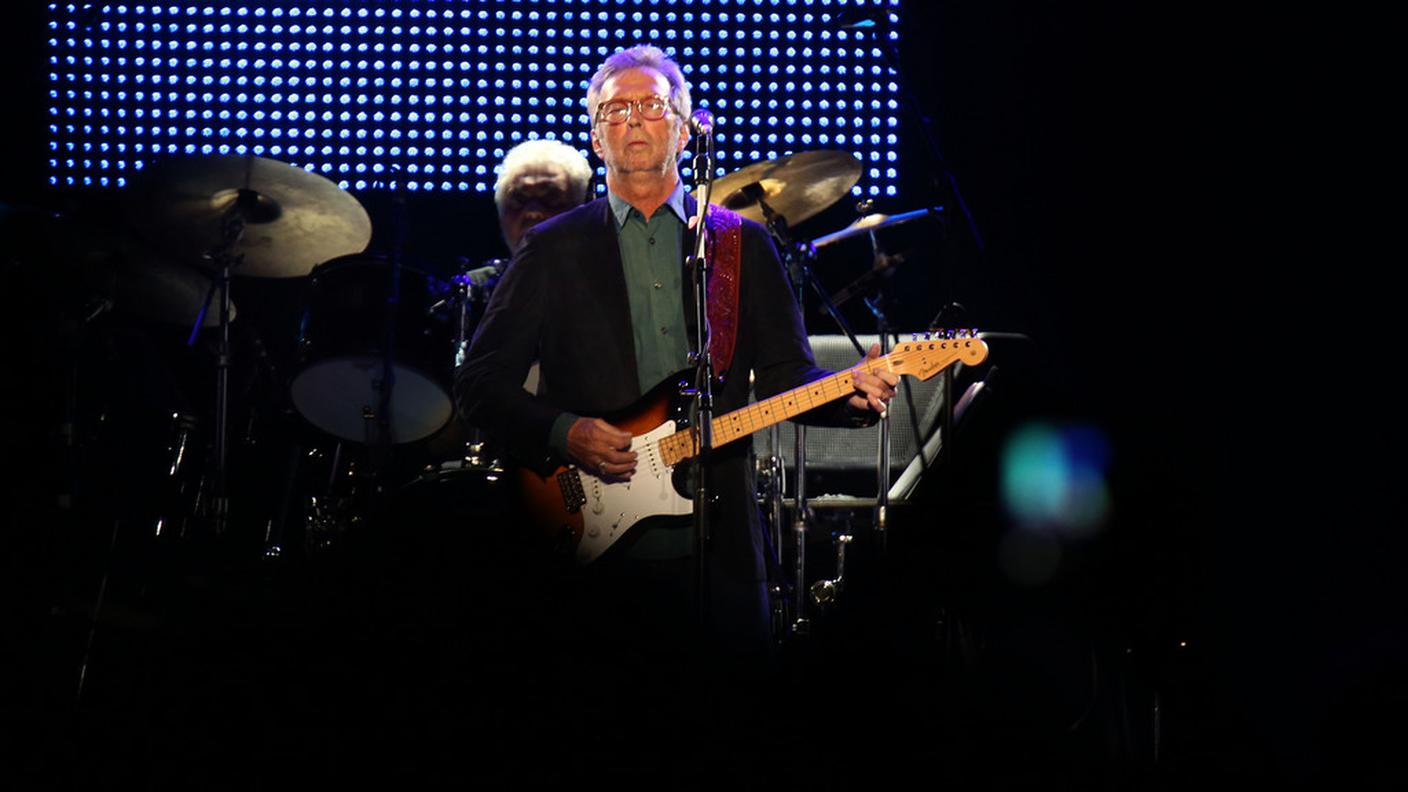 Clapton in un'immagine scattata pochi giorni fa al Madison Square Garden di New York