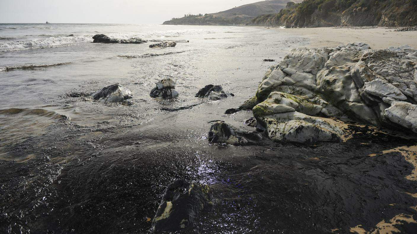 Il greggio fuoriuscito dall'oleodotto ha raggiunto le coste di Santa Barbara, in California