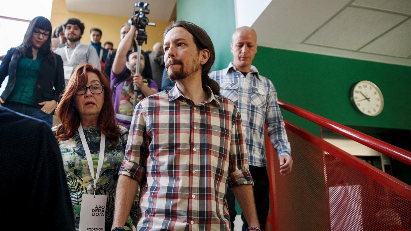 Il leader di Podemos Pablo Iglesias
