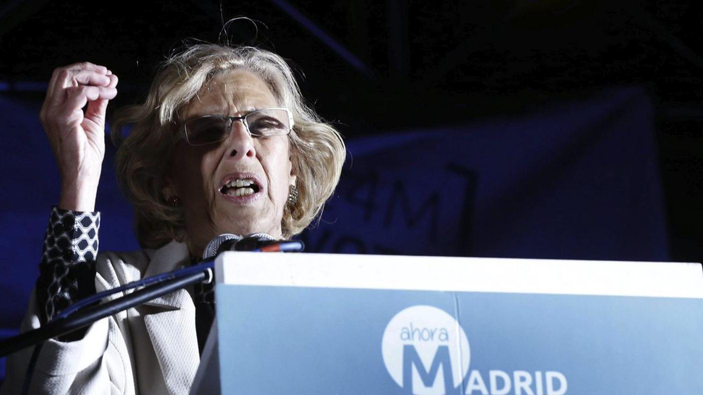 Manuela Carmena di Podemos