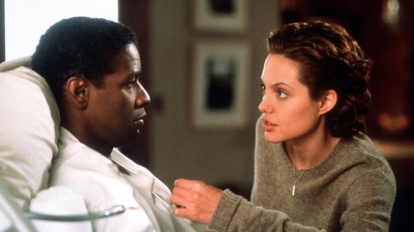 Sul set del film Il collezionista di ossa con Denzel Washington (1999)