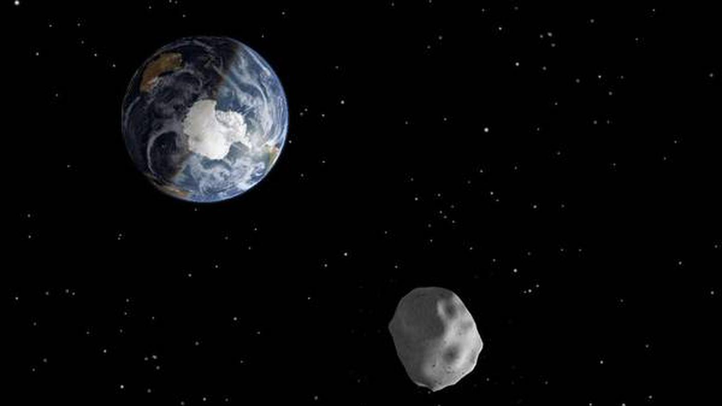 Rappresentazione artistica di un asteroide vicino alla Terra