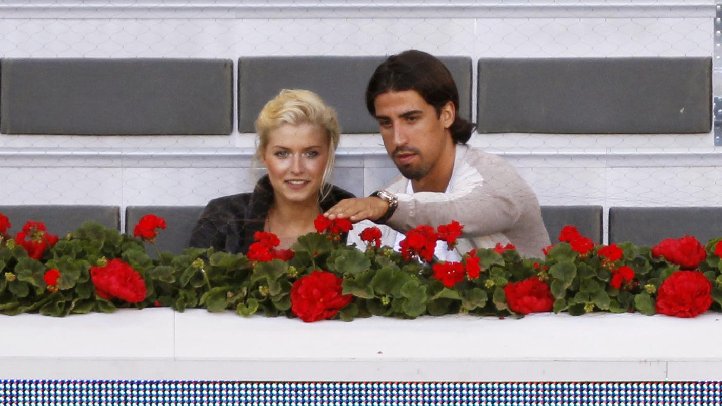 Sami Khedira e la compagna Lena Gercke in una foto d'archivio