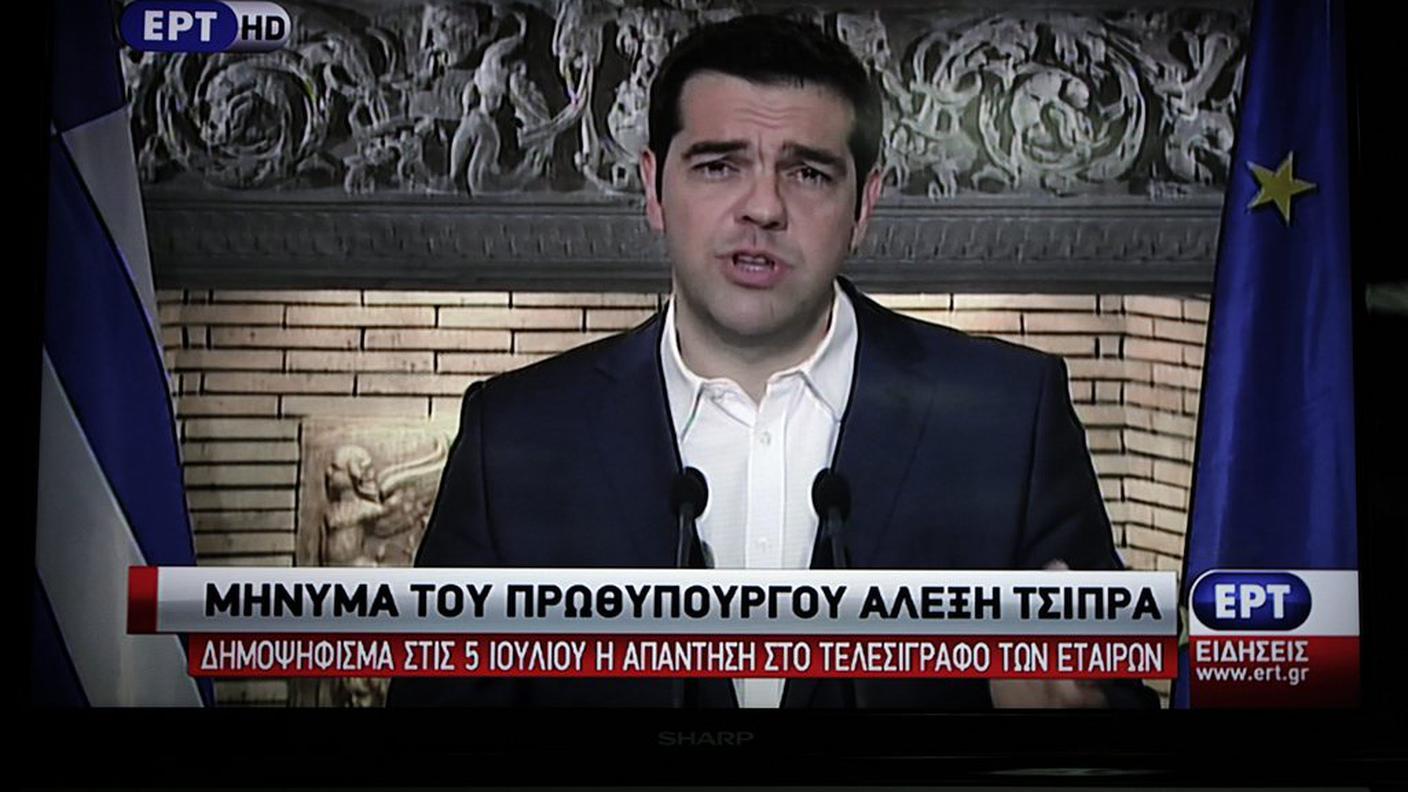 Quello di Tsipras è stato un annuncio televisivo