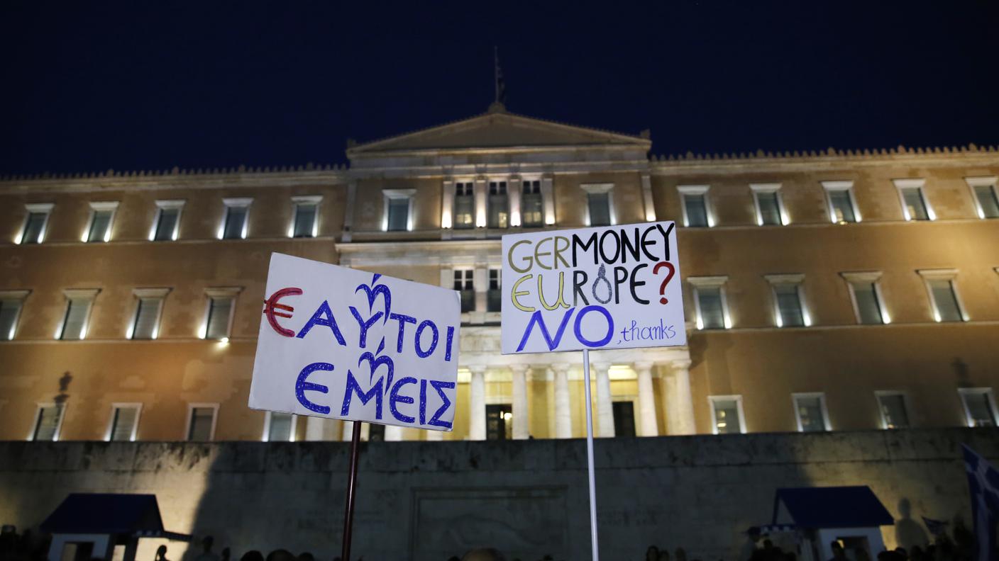 Un'altra immagine scattata durante la manifestazione di lunedì