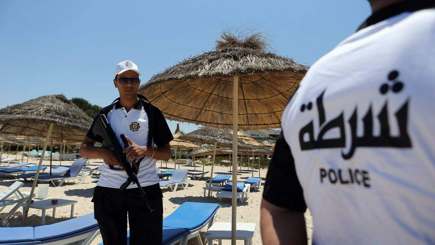 Polizia sulla spiaggia
