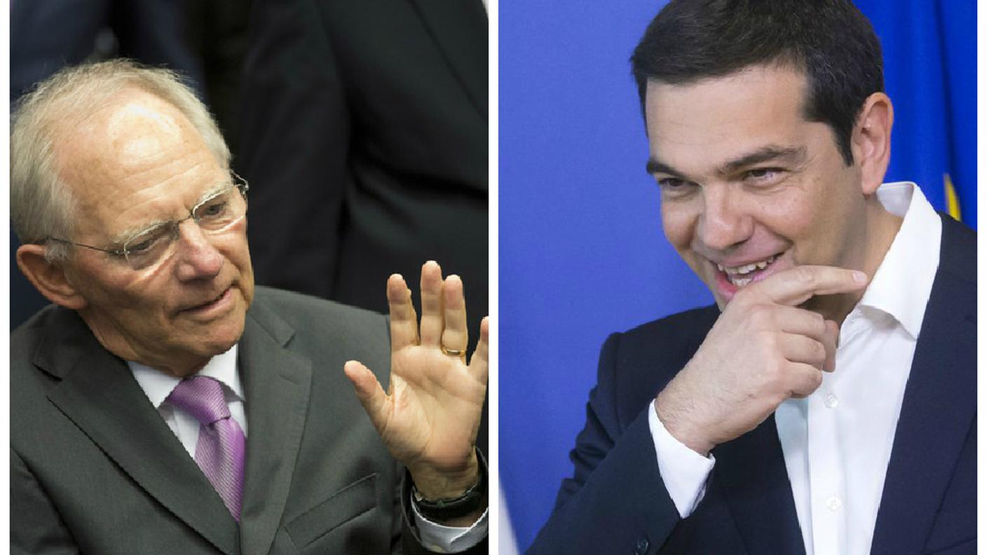 Schaeuble e Tsipras: visioni distanti