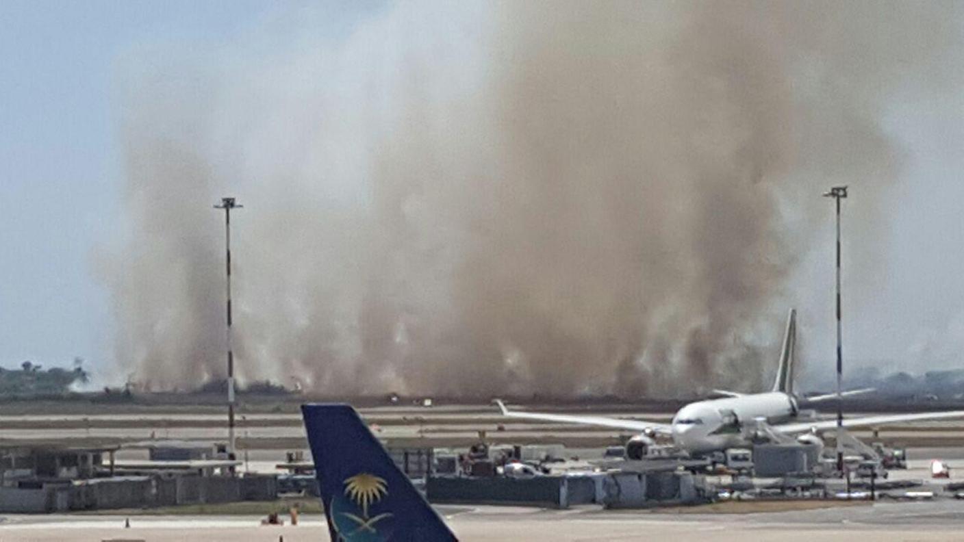 L'incendio di ieri