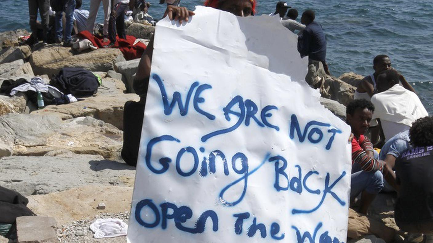 A Ventimiglia, un ragazzo eritreo