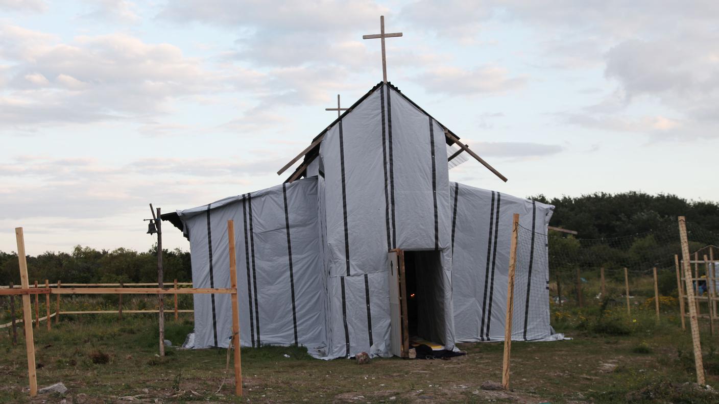 La Chiesa etiope ortodossa, costruita in mezzo alle baracche 