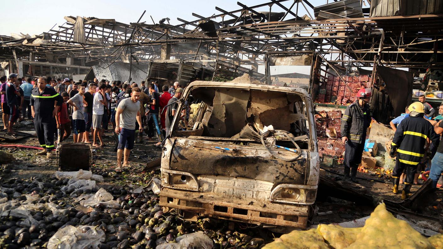 Il mercato dopo l'attentato