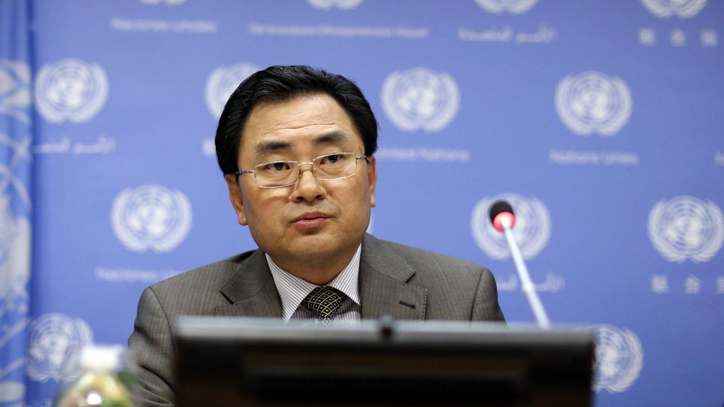 An Myong Hun, portavoce della Corea del Nord alle Nazioni Unite a New York