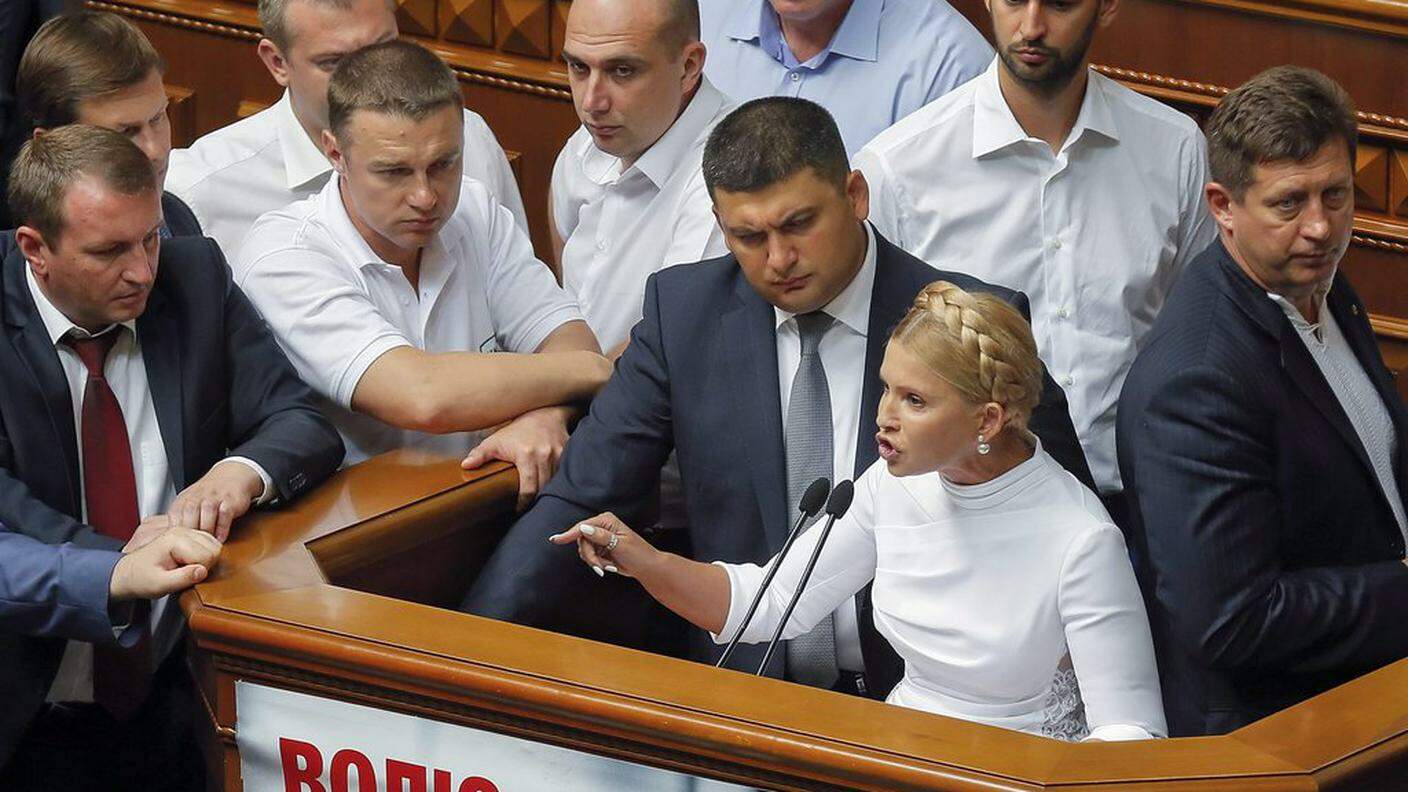 Anche Iulia Timoshenko ha votato contro il progetto per dare più autonomia al Donbass