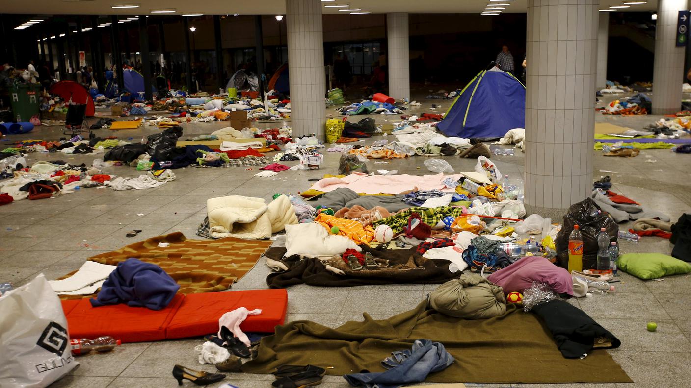 Il punto di partenza: l'accampamento nella stazione di Keleti