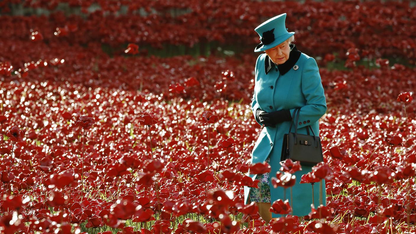 Alla Torre di londra per il centenario dell'inizio della Grande Guerra