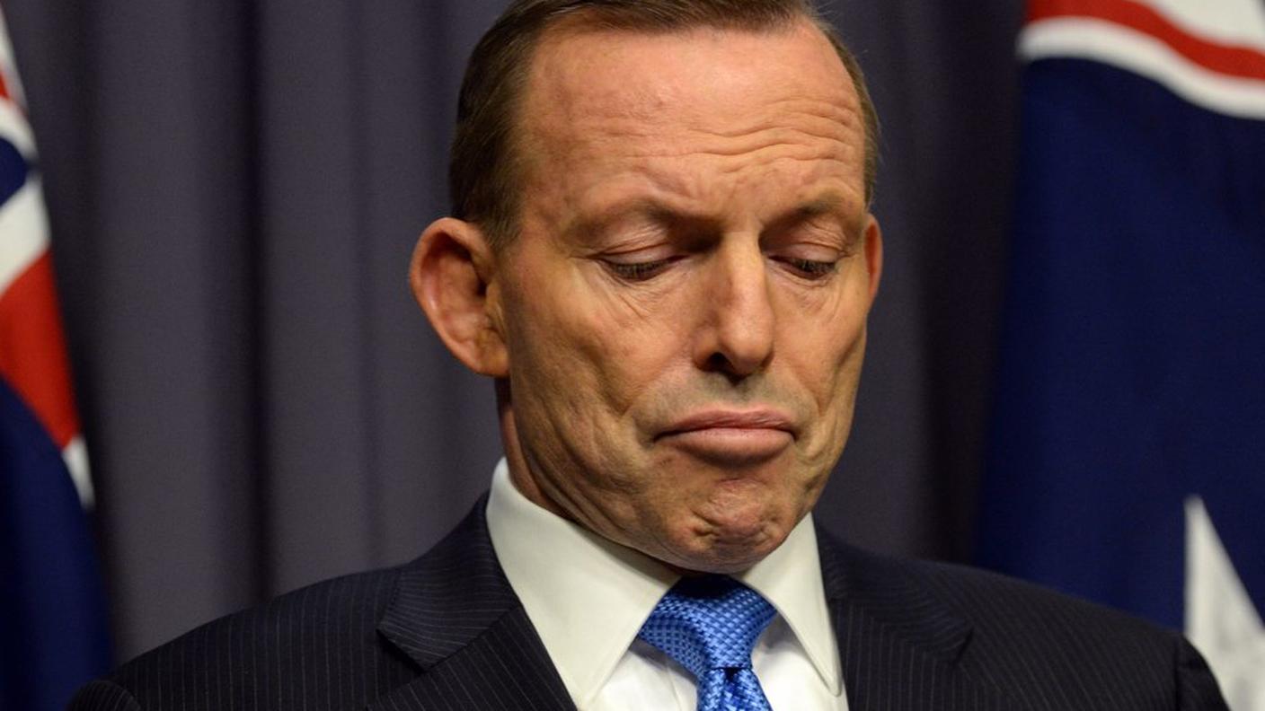 L'ormai ex premier Tony Abbott