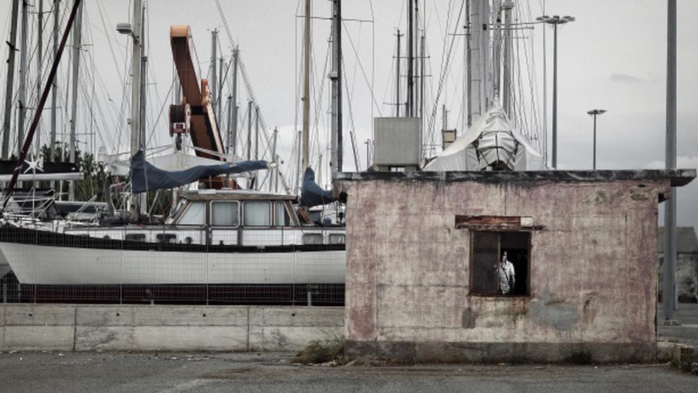 Mohamed fotografato nel porto di Crotone, Italia