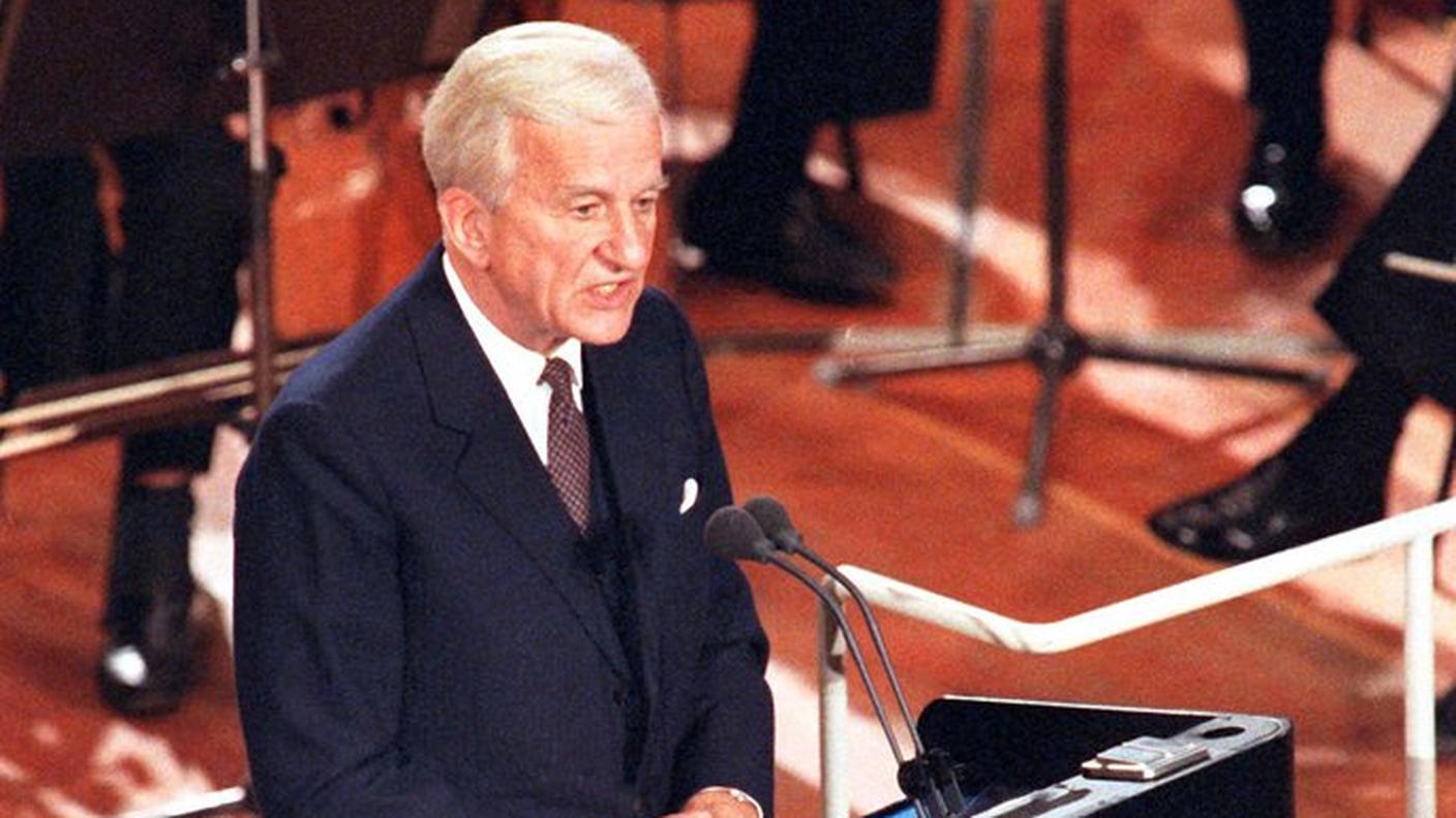Il presidente della confederazione Richard von Weizsäcker