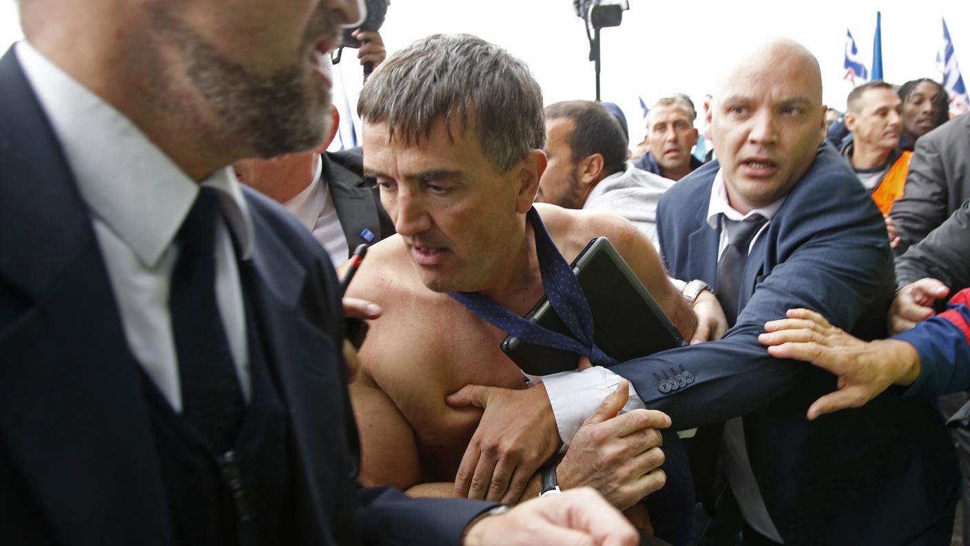 Xavier Broseta, in fuga a torso nudo