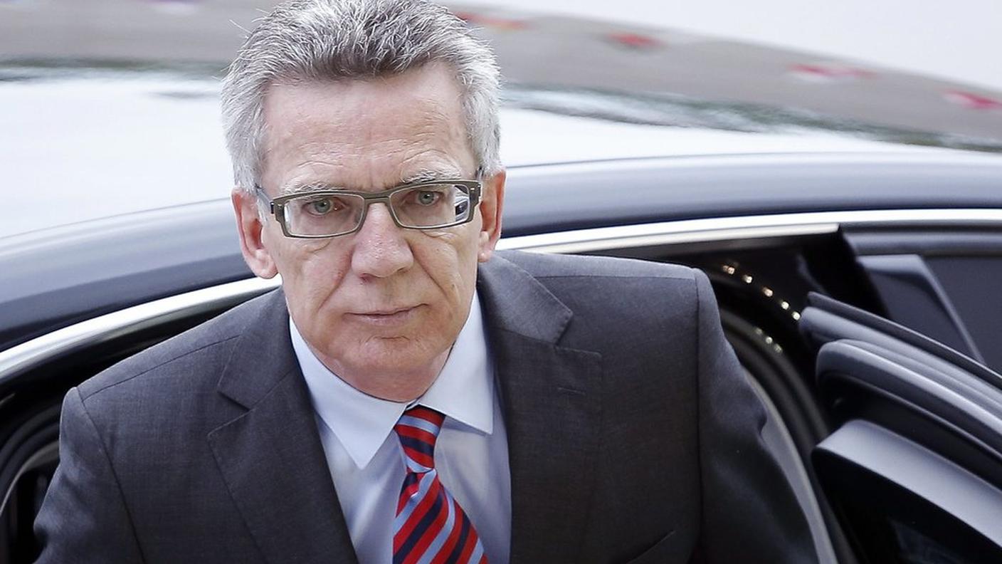L'arrivo del ministro dell'interno tedesco Thomas de Maizière