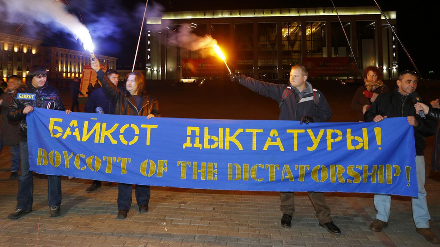 L'opposizione in piazza a Minsk