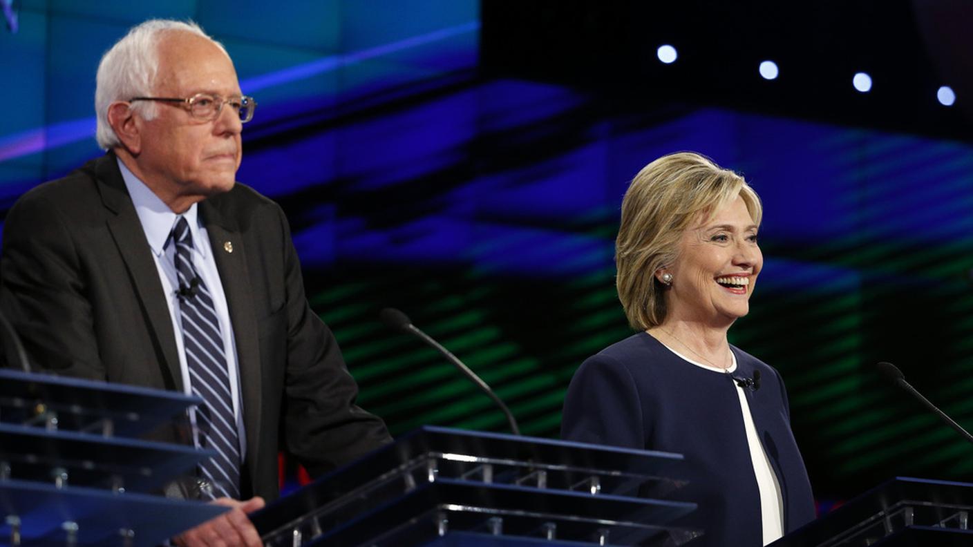 Barnie Sanders e Hillary Clinton