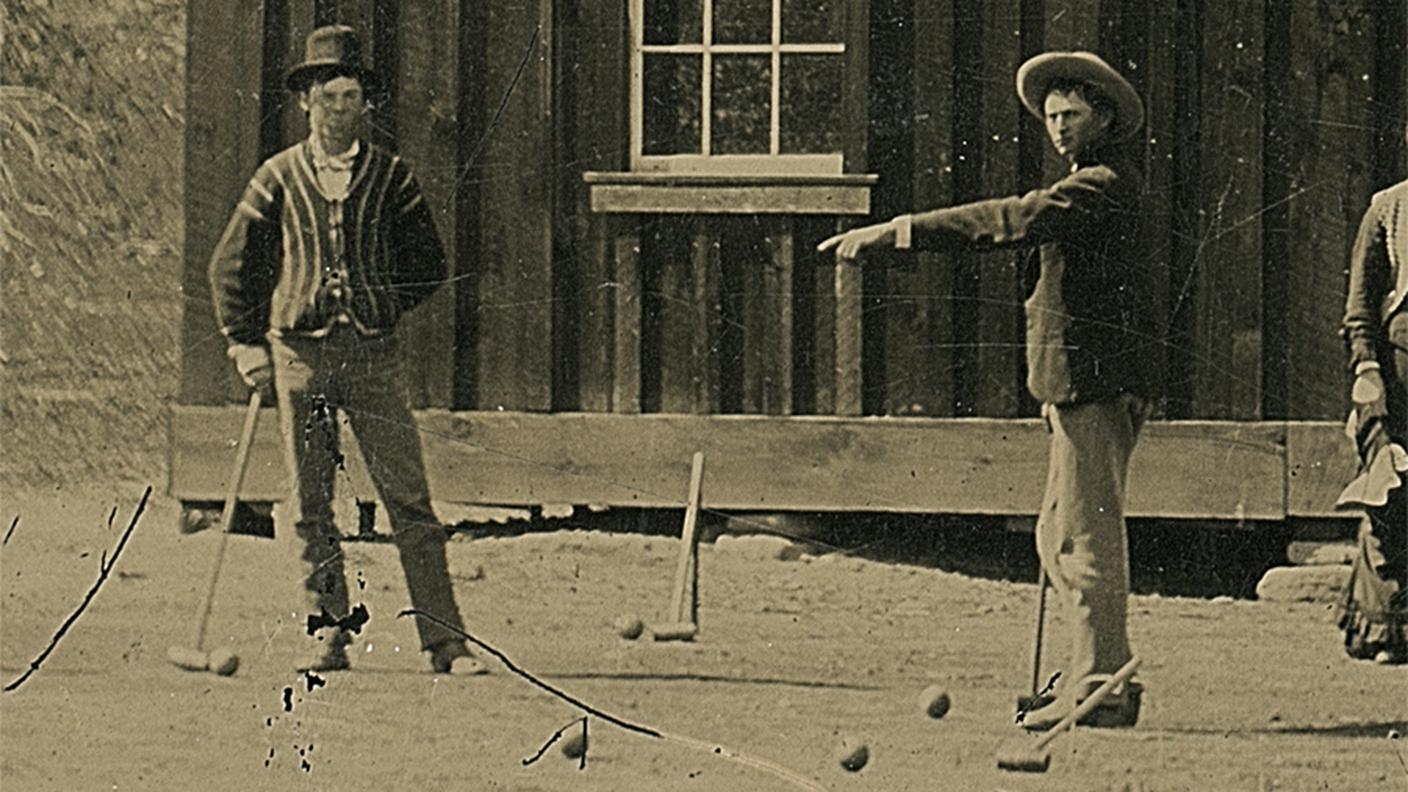 Dettaglio della foto del 1878, autenticata con strumenti per l'identificazione facciale